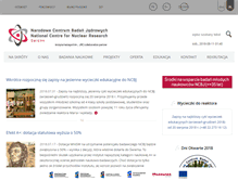 Tablet Screenshot of ncbj.gov.pl